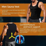 Sauna Shapers Men's Workout Vest Sweat Enhancing Tank Top Premium Slimming Shapewear Waist Trainer Heat Trapping Fitting Shirt MartLion   