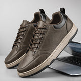 Shoes Men's Korean Casual Sweater Casual Safety Natural Walker Leather Tennis Sports MartLion   