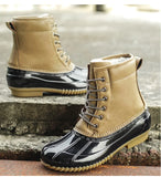 Winter Women Snow Boots PU Leather Hiking Shoes Thick Plush Super Warm Anti-Slip Sports Casual MartLion