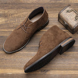 Suede Desert Boots Brand Men's Leather Ankle Retro Casual MartLion   