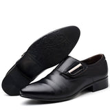 Wedding Shoes Men's PU Leather Slip on Loafers Point Toe Oxfords Casual Dress Mart Lion   