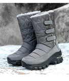 Women's Boots Anti-slip Waterproof Winter Snow Outdoor Thick Bottom Winter Shoes Thick Plush Medium Platform MartLion   