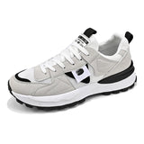 Non-slip Vulcanized Shoes Men's Trendy Sneakers Breathable Running Shoes Outdoor MartLion GRAY 39 