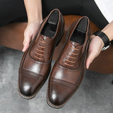 Britsh Dress Shoes Split Leather Footwear Formal Social Men's Mart Lion   