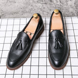 Slip On Men's Loafers Microfiber Dress Shoes Formal Footwear Mart Lion   