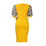 Women's Dress Elegant Dress Summer Office Lady Pencil waist Bodycon Midi Dresses Party MartLion   