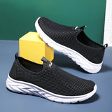 Shoes for Men Slip on Casual Breathable Mesh Outdoor Non Slip Lazy Shoes Lightweight  Men Shoes MartLion   