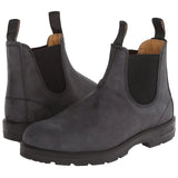 Men's Boots Casual Slip On Formal Oxfords Vintage Couple Shoes Classcis Chelsea Boots Black Casual Vintage MartLion Gray 47 
