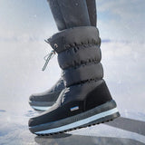 Winter thick women's snow boots Warm Plush Mid-calf Boots Non slip Waterproof Platform Snow Boot Casual Female White shoes MartLion
