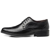 Men's  Oxford Shoes Calfskin Leather Brogue Dress Shoes Classic Shoes Man MartLion   