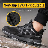 Shoes Men's Anti-smash Anti-puncture Work Lightweight Indestructible Protective Security Sneakers MartLion   