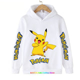 Kawaii Pokemon Hoodie Kids Clothes Girls Clothing Baby Boys Clothes Autumn Warm Pikachu Sweatshirt Children Tops MartLion The picture color 5 100 
