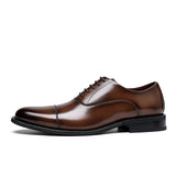 Men's Split Leather Shoes Rubber Sole Office Dress Lether Genuine Leather Wedding Party Mart Lion   