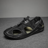 Men's Sandals Summer Hiking Shoes Sports Designer Footwear Mart Lion Black 38 
