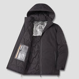 Men's Hooded Thick Warm Casual Parkas Coats Overcoat Windproof Outwear Detachable Hat Jackets Outdoor Sport MartLion Black L (52kg-60kg) 