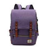 Oxford Waterproof Laptop Backpacks Large Capacity Men's Canvas Travel Bag Women Students School Books Backpack Mart Lion purple 16 Inches 