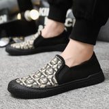 Shoes Men's Canvas Casual Spring Summer Breathable Trend Loafers Youth Street Cool Slip-on Flats Mart Lion   