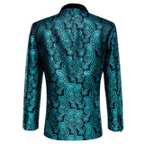 Men's Luxury Blazer Party Wedding Dress Jacket Suit Gold Thread Slim Dress Suit Barry Wang Mart Lion   
