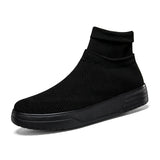 Casual Ankle Socks Shoes Lightweight Mesh Men's Anti-slip Sneakers Loafers Trendy Footwear MartLion 275-Black 35 