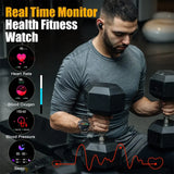 Steel 1.39" Bluetooth Call Smart Watch Men's Sports Fitness Watches IP68 Waterproof Smartwatch for Xiaomi Android IOS K52 MartLion   