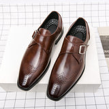 British Men's Dress Shoes Elegant Split Leather Formal Social Oxfords Mart Lion   