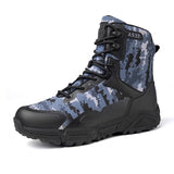 Outdoor Field Training Boots Desert Combat Tactical Military Shoes Anti-slip Hiking Men's Moto MartLion Blue 39 