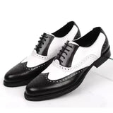Classic Men's Dress Shoes Lace Up Point Toe Casual Formal for Wedding MartLion Black 47 
