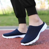 Men's Summer Mesh Casual Shoes Breathable Half-pack Slippers Women Flat Walking Outdoor Luxury Sandals MartLion   