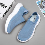 Soft-sole Walking Men's Shoes Lightweight Casual Sneakers Breathable Slip on Loafers Unisex Women MartLion   