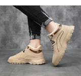 Casual Board Shoes Padded Warm Work Cotton Non-slip Snow Boots Trend Men's Sneakers MartLion   