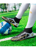  Men's FG TF Football Boots Futsal Professional Unisex Anti-Slip Kids Soccer Shoes Grass Football Sneakers MartLion - Mart Lion