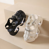 Thick Soles Roman Sandals Women Summer Outside Wear Hollowed Out Breathable Shoes Platform Mart Lion   