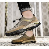 Outdoor Men's Hiking Shoes Anti Slip Sole Breathable Walking Footwear Sneakers Mart Lion   