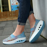 Women Sneakers Casual Wedges Increased Platform Shoes Breathable Sneakers Femme MartLion   