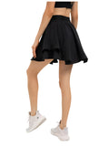 Summer women waist skirt solid color MartLion   