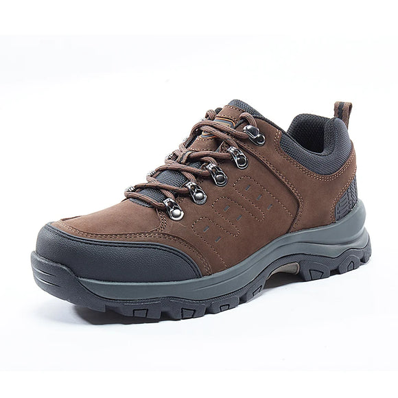 Outdoor Waterproof Hiking Shoes Leather Trekking Men's Sports Training Climbing Sneakers MartLion K832026545-Kafei 9.5 CHINA