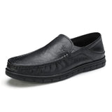 Men's Shoes Genuine Leather Loafers Casual Soft Bottom Dad for Spring MartLion A912155060HEI 8.5 