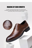 Men's Dress Shoes Formal Casual Luxury Leather British Style Wedding Autumn MartLion   