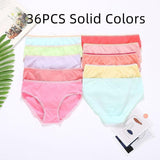 36pcs/Lot Girls Underwear Panties Kids Panties Girl Cotton Underwear Briefs 2-12Years Mart Lion TNN0977 2 to 3 