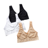 3pcs/set Women Bra Seamless Bra No pad Underwear Wireless Active Bralette Brassiere Bra Mart Lion   