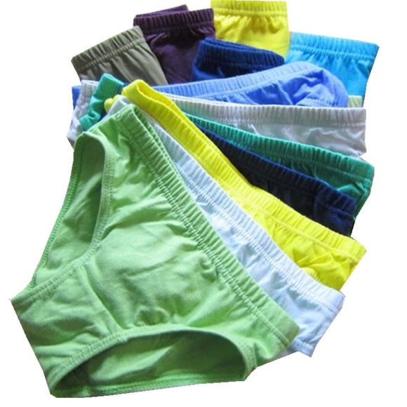 4pc/Lot Solid Boys Panties Briefs Kids Underwear  for 1--12 Years Mart Lion   