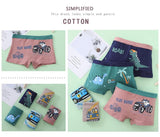 5pcs/lot 1-12Y Kids Cartoon Underwear Boxers Panty Teenager Underpants Children Shorts Panties For Boys Mart Lion   