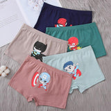 5pcs/lot 1-12Y Kids Cartoon Underwear Boxers Panty Teenager Underpants Children Shorts Panties For Boys Mart Lion F-5 Pcs M(1-2Y) 