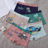 5pcs/lot 1-12Y Kids Cartoon Underwear Boxers Panty Teenager Underpants Children Shorts Panties For Boys Mart Lion A-5 Pcs M(1-2Y) 