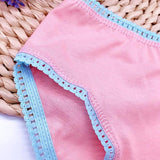 6Pcs/Pack Fashion Baby Girls Underwear Cotton Panties Kids Shorts Briefs Children Underpants 2-12Years Mart Lion   