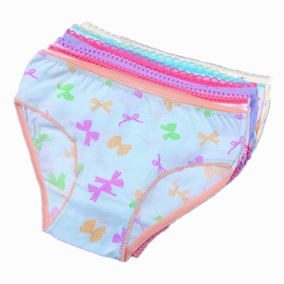 6pcs/Lot Fashion Girls Briefs Underwear Kids Cotton Panties Children Underpants Suit1-12Years Mart Lion TNN0001 2T 