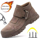 Anti-Smashing Anti-Piercing Special Anti-Skid Anti-Scald Wear-Resistant Soft-Soled Work Shoes Construction Site Safety Mart Lion   