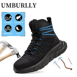 Four Season Protective Safety Boots Light Breathable Men's Functional Work Shoes