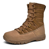 Waterproof Men's Tactical Military Boots Desert Hiking Camouflage High-top Desert Work Mart Lion GK681 brown 39 CN