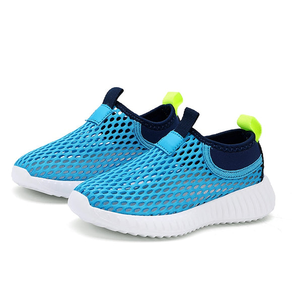 Kids Running Shoes for Boys Summer Mesh Casual Walking Sneakers Children Breathable Comfort Sport Outdoor Mart Lion H555 blue 28 CN